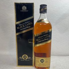 未開栓・箱あり】古酒ジョニーウォーカー ブラックラベル 12年 金