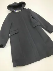 新品 le.coeur blanc ルクールブラン ソフトダブルクロスフードノーカラー コート size36/ネイビー ◆■◎レディースのサムネイル