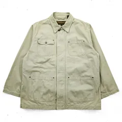 Timberland 00年代 ヴィンテージ ダック カバーオール ハンティングジャケット L ベージュ キャンバス 比翼 ジップアップ WEATHER GEAR 5270のサムネイル