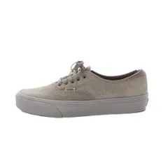 バンズ VANS AUTHENTIC SUEDE スニーカー 25cm グレー 無地 ローカット /RI ■OS