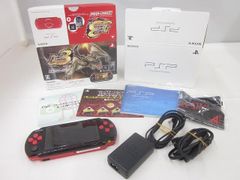 중고품 게임 PSP 본체 PSP3000 PSPJ-30020 몬스터 헌터 포터풀 3rd 신미 헌터즈 팩 블랙 레드 동작품 결품 있음