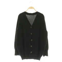 アパルトモン ドゥーズィエムクラス L'Appartement DEUXIEME CLASSE コットンシルクVネックカーディガン オーバーサイズ ブラック /MY ■OSのサムネイル