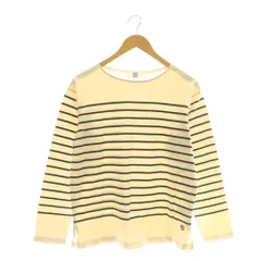 ジェイプレス J.PRESS バスクボーダー カットソー 長袖 M アイボリー ブラック /DF ■OSのサムネイル