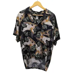 ジャングルストーム JUNGLE STORM 90S CATCH THE SKY 盆栽 鷲 柄 S/S アロハシャツ メンズ import：L のサムネイル