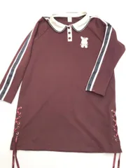 シークレットハニー 丸襟 長袖 リボン 編み込み うさぎ 7SZ51007885100 ワッペン スウェット ボルドー ◇■レディースのサムネイル