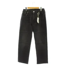 ステュディオス STUDIOUS 23SS デニム ジーンズ 1 黒 パネル切り替え ウエストゴム /JPのサムネイル