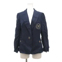 ミス アシダ miss ashida ジャケット 9 紺 ネイビー 長袖 ノッチドラペル ロゴ刺繍 /SX ■GY66のサムネイル