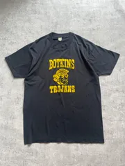 80's-90's SCREEN STARS "BOTKINS TROJANS" T-shirt スクリーンスターズ カレッジ スポーツ tシャツ ブラック アメリカ製のサムネイル