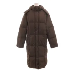 マックスマーラ ウィークエンドライン MAX MARA WEEKEND LINE ダウンコート 42 茶 ブラウン ロング丈 長袖 フード付き /IB ■GY74のサムネイル