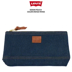 リーバイス Levi’s デニム ポーチ ユニセックス ジーンズ ネイビー 紺 インディゴ INDIGO RINSE / DENIM 0020A-0000のサムネイル