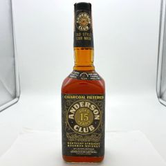 アンダーソンクラブ15年 バーボン ヘブンヒル蒸留所 チャコールフィルター 750ml 43％ 洋酒 古酒 未開栓 ウイスキー