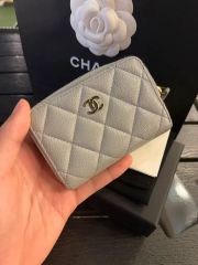CHANEL❣️フラグメントケースライトブルー キルティング財布ページ2 