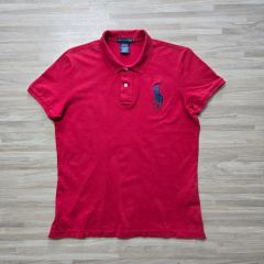 Polo Ralph Lauren ポロシャツ バーガンディ ナンバリング 赤 - メルカリ