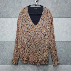 マッシモ ドゥッティ レディース プリーツ シルク ブラウス (サイズ EU 36)のサムネイル