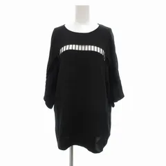 3.1 フィリップリム 3.1 phillip lim チュニックカットソー ブラウス 絹 シルク 七分袖 0 黒 /UO ■GY41のサムネイル