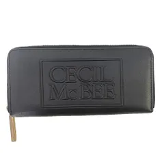 セシルマクビー CECIL McBEE 長財布 ロングウォレット レザー ロゴ 小銭入れ 札入れ ブラック ■GY06のサムネイル