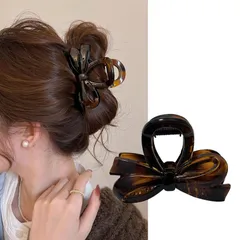 ヘアクリップ 小さめ クリップ 髪留め クリップ しっかりとまる ヘアアクセサリー リボン バレッタ 小きめ おしゃれ バンスクリップ 小きめ Natunofu 大人 可愛い リボン 髪飾り 軽い 強力 hair clip 髪クリップ 簡約 日常 通勤 通学