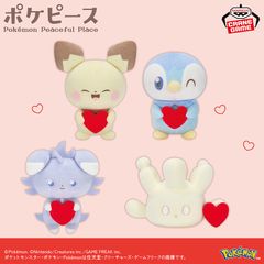 포켓피스 봉제인형 Mellow Heart~피츄·포차마·냐스퍼·마호밀~