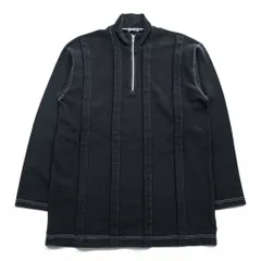 COMME des GARCONS HOMME 90年代 ヴィンテージ 田中オム 日本製 ハーフジップ スウェット トレーナー L ブラック プルオーバー AD1999 HT-070100のサムネイル