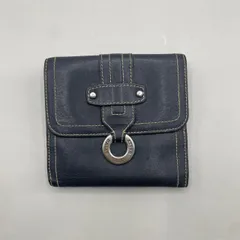 美品　BALLY バリー　二つ折り財布　スタッズ　ロゴ　シルバー金具　レザー　黒　ブラックのサムネイル