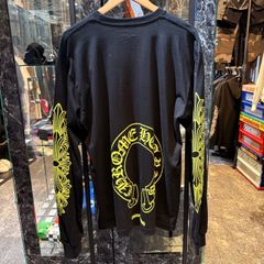 CHROME HEARTS ネオンイエロー ロングスリーブ Tシャツ - メルカリ