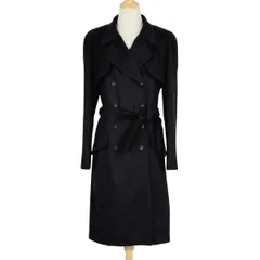シャネル CHANEL ココマークボタン ロングコート ベルト付き コート その他コート カシミヤ ブラック レディース 【中古】のサムネイル