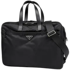 プラダ PRADA ロゴプレート ビジネスバッグ 2WAY ブリーフケース ナイロン ネロ(ブラック) V407S レディース 【中古】のサムネイル