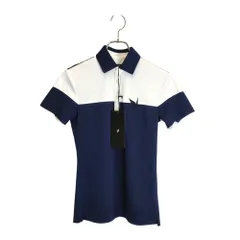 1PIU1UGUALE3 GOLF ウノピゥウノウグァーレトレ ゴルフ 半袖 ポロシャツ GST015-PRY063 1 S ネイビー レディースのサムネイル