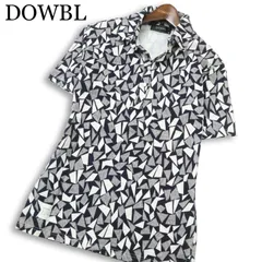 DOWBL ダブル 春夏★ 半袖 総柄 幾何学柄 ポロシャツ Sz.46 メンズのサムネイル
