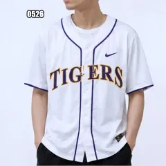 XL NIKE LSU タイガース メンズ 白 HOME ワードマーク 野球 ジャージのサムネイル