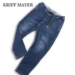 KRIFF MAYER クリフメイヤー 春夏★ ストレッチ USED加工クライミング デニム パンツ ジーンズ Sz.M メンズ アウトドアのサムネイル
