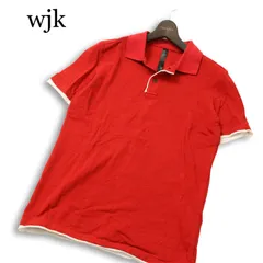 【美品】wjk ダブルジェイケイ 春夏 コットン100％★ 7102 kn17ov 半袖 鹿の子 切替 スリム ポロシャツ 日本製 Sz.XL メンズのサムネイル
