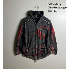 Ed Hardy by Christian Audigier 00s y2k archive studs skull wool