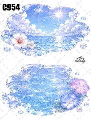 original sticker no.C954 // 人物ステッカー オリジナルステッカー オリジナル人物ステッカー ステッカー 装飾ステッカー cotton melodyのサムネイル