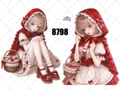 original sticker no.8798 // 人物ステッカー オリジナルステッカー オリジナル人物ステッカー ステッカー 装飾ステッカー cotton melodyのサムネイル