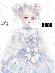 original sticker no.8906 // 人物ステッカー オリジナルステッカー オリジナル人物ステッカー ステッカー 装飾ステッカー cotton melodyのサムネイル