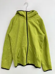 UNIQLO ユニクロ パーカー M ライトグリーン 無地 ジップアップ 長袖 レディース