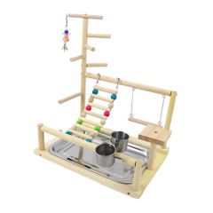 1ロング 自然素材 ウッドクライミング 中型インコ ガジガジバードトイ