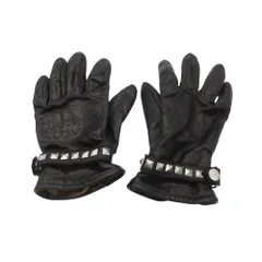 HYSTERIC GLAMOUR ヒステリックグラマー 手袋 レザー スタッズ ロゴ グローブ ブラック レディース 【中古】のサムネイル