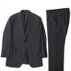 グッチ GUCCI トムフォード期 スーツ ピークド ジャケット パンツ 46 グレーストライプ メンズ 正規品 6-DE036のサムネイル