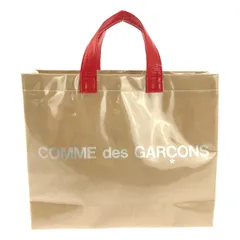 【美品】 COMME des GARCONS GIRL / コムデギャルソンガール | PVC ロゴ トートバッグ | ベージュ/レッド | レディースのサムネイル