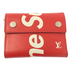 【美品】 Louis Vuitton / ルイヴィトン | ×Supreme / エピ チェーン コンパクトウォレット | レッド | メンズのサムネイル