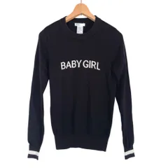ダブルスタンダードクロージング Double standard clothing ニット 長袖 ロゴ Fサイズ ブラック 998166