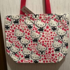 新品未使用 高島屋限定 コラボ ハローキティ ラメビニール トート 