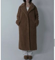 完売品ZARA エクストラロング フェイクボアコートテディベアコート M