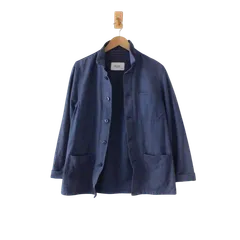 ZUCCA TRAVAIL ズッカ ジャケット カバーオール フランス製 ブルーグレー系 S-M位 （w-3620504）のサムネイル