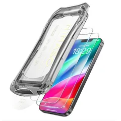 【新品】 NIMASO ガラスフィルム iPhone 17e/iPhone 16e/ iPhone 14 /iPhone 13/iPhone 13 Pro用 強化ガラス 強化ガラス 黒縁 全面 保護フィルム 自動除塵 超簡単貼り付け 耐衝撃 指紋防止 ガイド枠