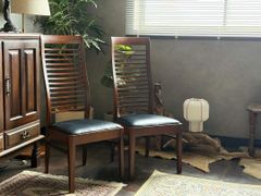 IDC大塚家具 ハイバックチェア ダイニングチェア 2脚セット モダン