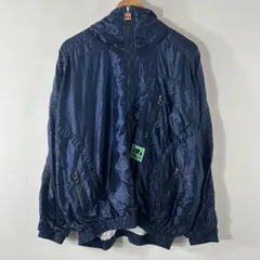 90's ellesse エレッセ トラック ナイロンジャケット ネイビー 光沢 ウェアのサムネイル