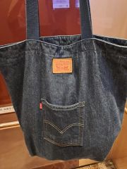 Levi's デニム トートバッグ 70's レッド ビックE ビンテージ 古着